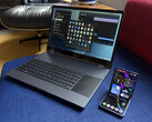 The Galaxy Z Flip7 connected wirelessly with a NexDock XL. (Image source: Michael Fisher)