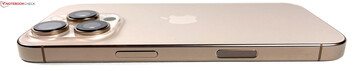 Right: standby button, haptic camera button