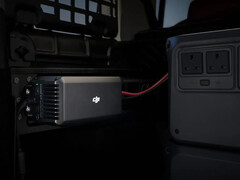 The DJI Power 1kW Super Fast Car Charger draws power from the excess generated by a car&#039;s alternator. (Image source: DJI)
